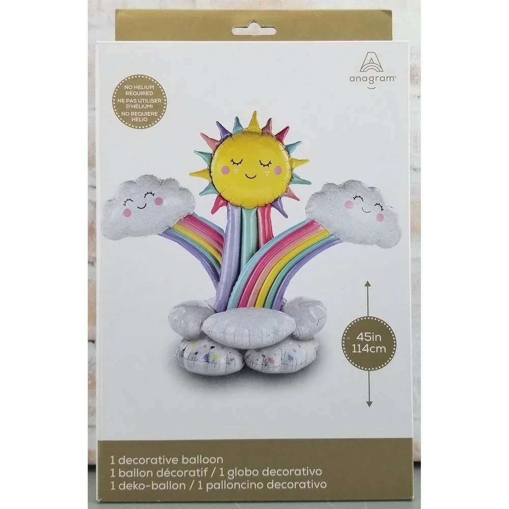 Anagram Balloon Foil Rainbow Stacker 4528711 49 by 45 in